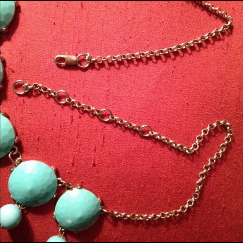 Vintage statement turquoise color bubble necklace - Picture 4 of 4